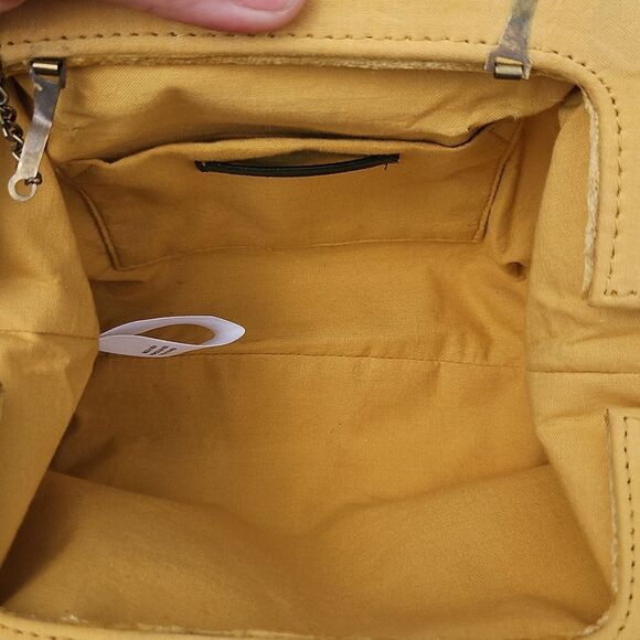 Anthropologie Yellow Velvet Convertible Clutch Crossbody Bag - Picture 5 of 9